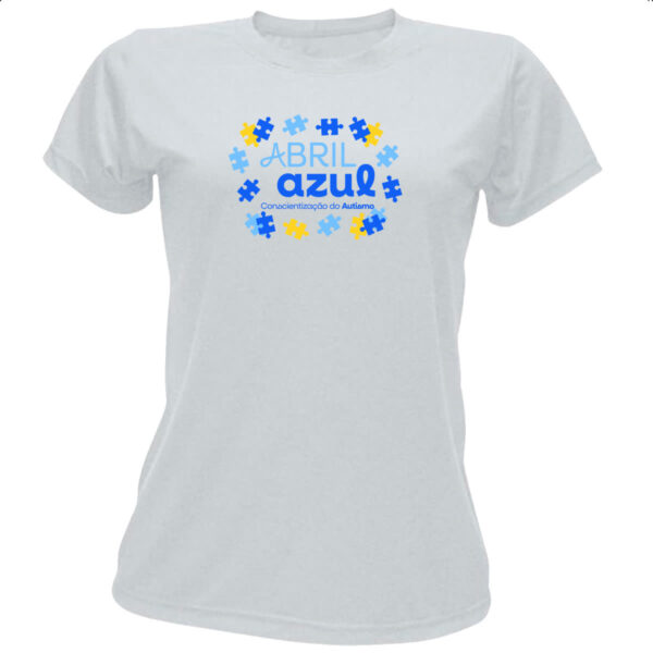 Camiseta Baby Look Autismo conscientizacao