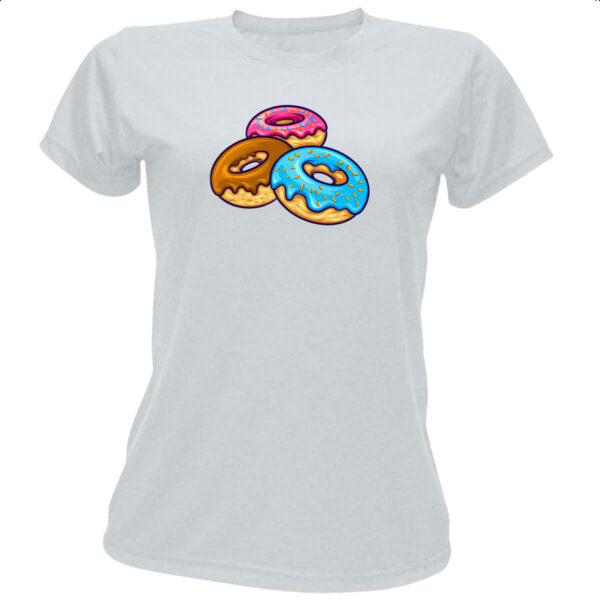 Camiseta Baby Look Trio Donuts