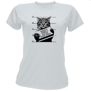 Camiseta Baby Look Surtei atirei pau dona chica
