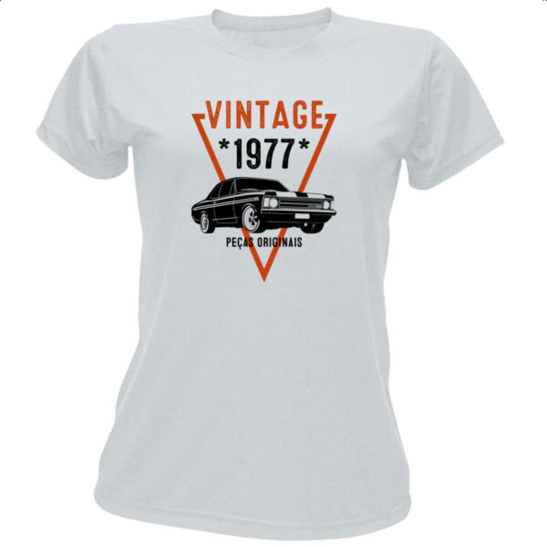 Camiseta Baby Look Vintage Pecas Originais 1977