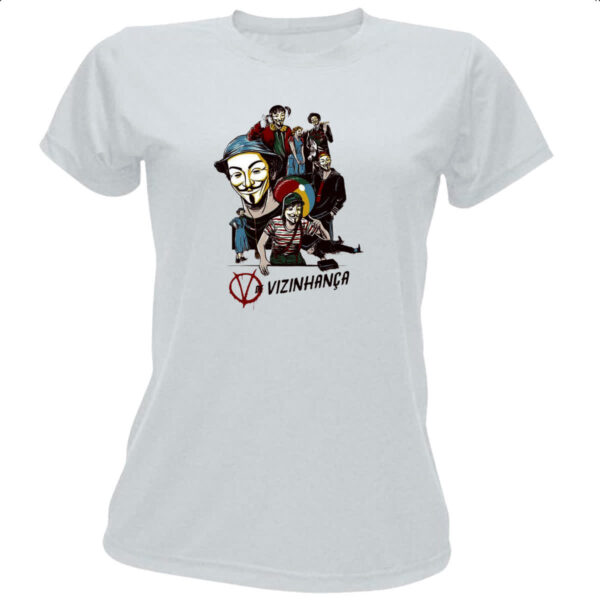 Camiseta Baby Look V de vizinhanca