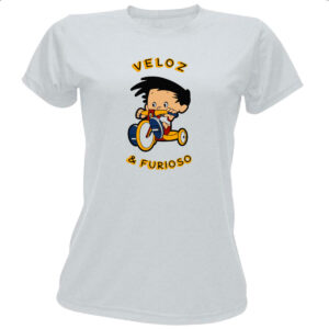 Camiseta Baby Look Veloz e furioso