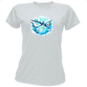 Camiseta Baby Look Viagem aviao turismo