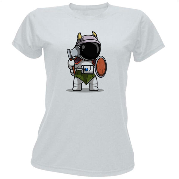 Camiseta Baby Look Viking astronauta