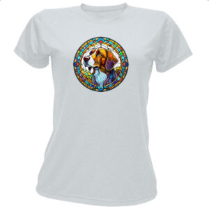 Camiseta Baby Look Vitral Cachorro