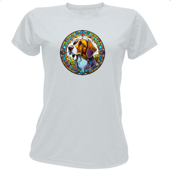 Camiseta Baby Look Vitral Cachorro