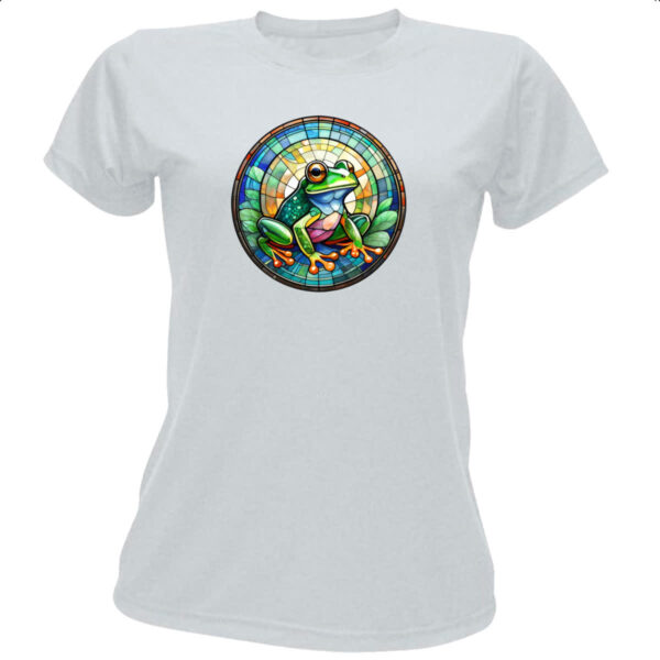 Camiseta Baby Look Vitral Sapo