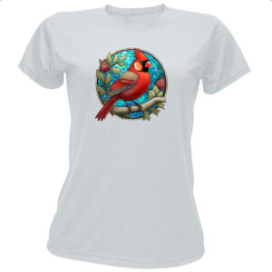 Camiseta Baby Look Vitral cardeal