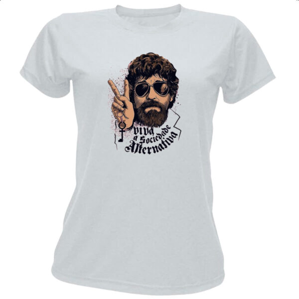 Camiseta Baby Look Viva sociedade alternativa