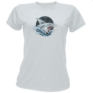 Camiseta Baby Look Tubarao de Malibu