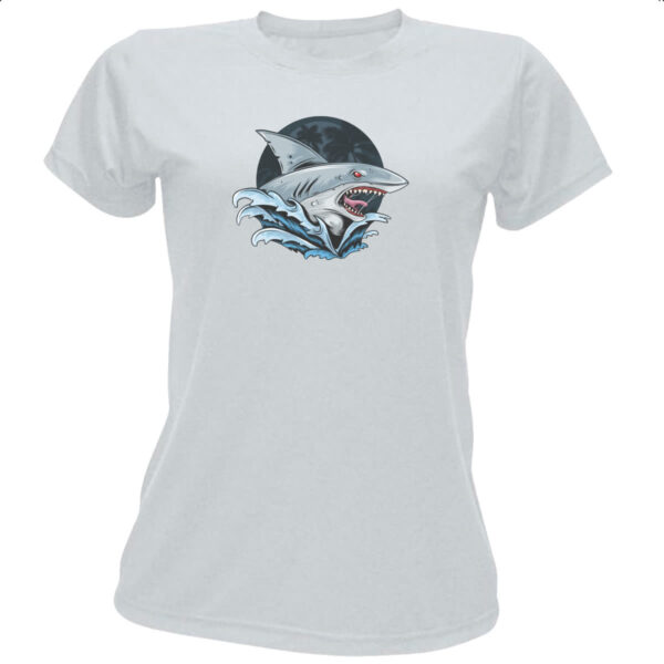Camiseta Baby Look Tubarao de Malibu