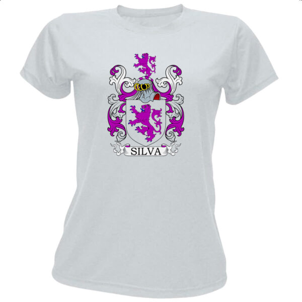 Camiseta Baby Look Brasao Familia Silva