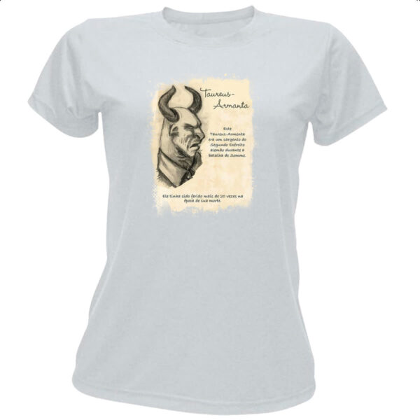 Camiseta Baby Look Grimm Livro Taureus Armanta
