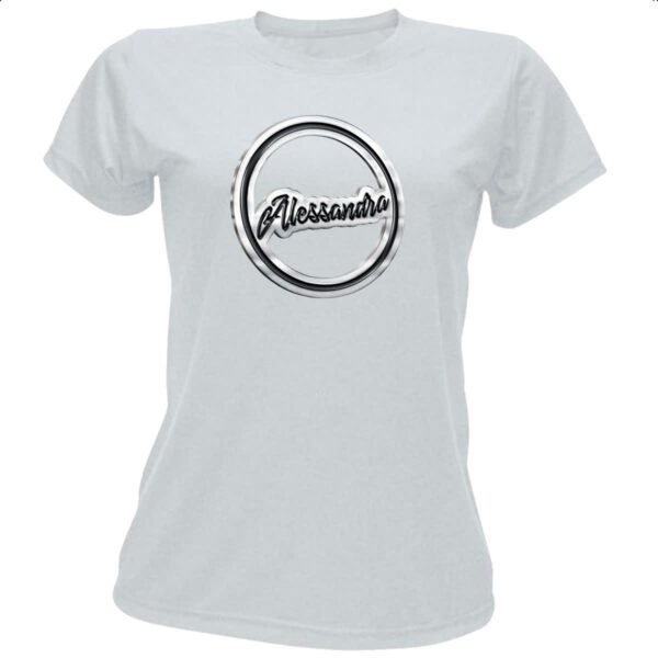 Camiseta Baby Look Alessandra Metal Logo