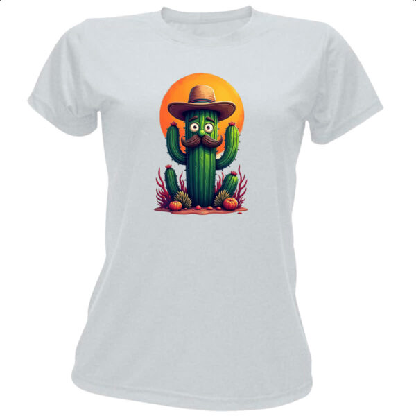 Camiseta Baby Look Cactus Muchachi