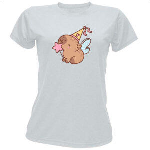 Camiseta Baby Look Capivara Fada