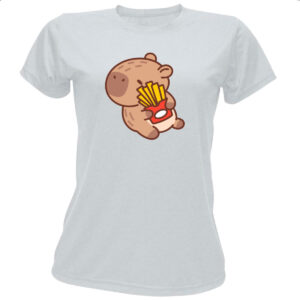 Camiseta Baby Look Capivara Fritas