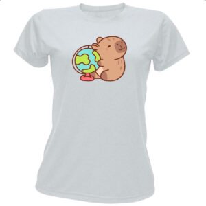 Camiseta Baby Look Capivara Globo