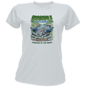 Camiseta Baby Look Crocodilo do pantano