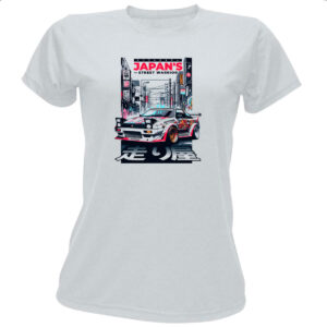 Camiseta Baby Look Japan Street Warrior