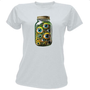 Camiseta Baby Look Olhos em conserva