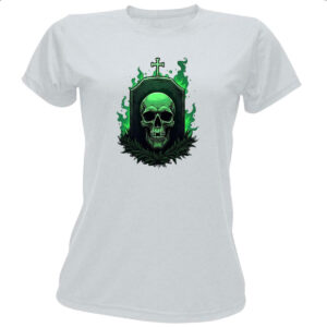 Camiseta Baby Look Skull Lapide