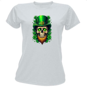 Camiseta Baby Look Skull Leprechaun