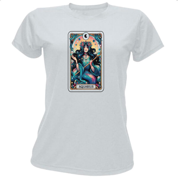 Camiseta Baby Look Signo Carta Taro Aquario