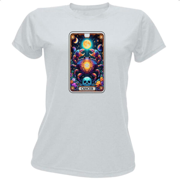Camiseta Baby Look Signo Carta Taro Cancer