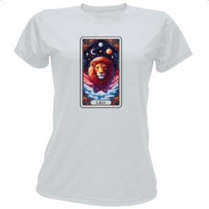 Camiseta Baby Look Signo Carta Taro Leao