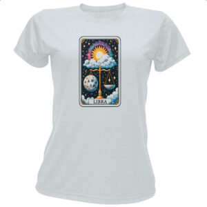 Camiseta Baby Look Signo Carta Taro Libra