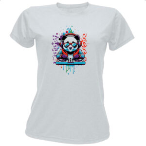 Camiseta Baby Look Urso DJ
