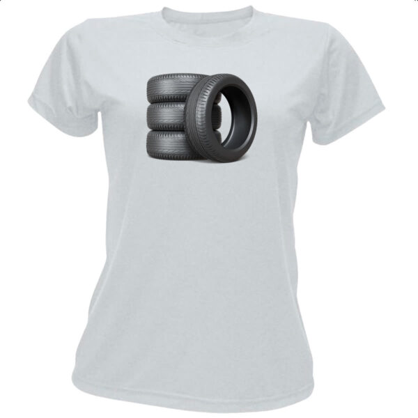Camiseta Baby Look Pneus radiais