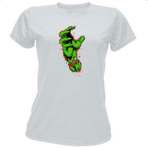 Camiseta Baby Look Zombie hand