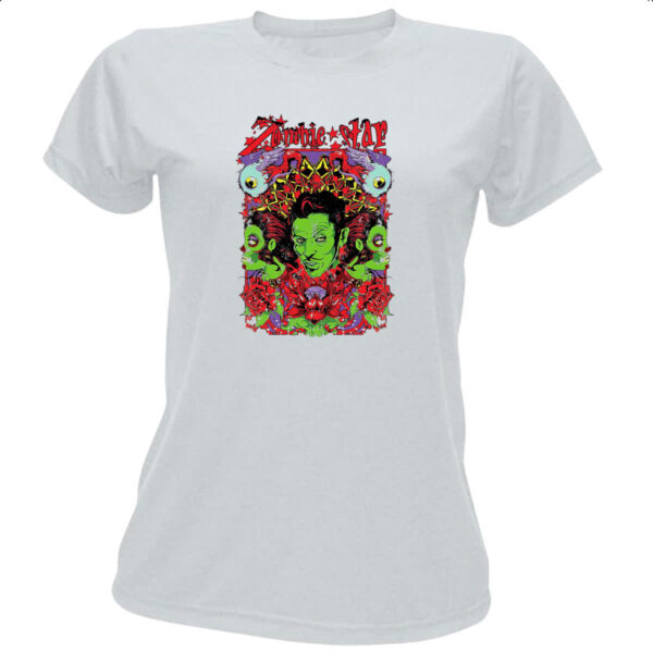 Camiseta Baby Look Zombie star 1