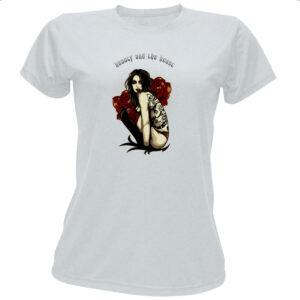 Camiseta Baby Look Beauty and the beast