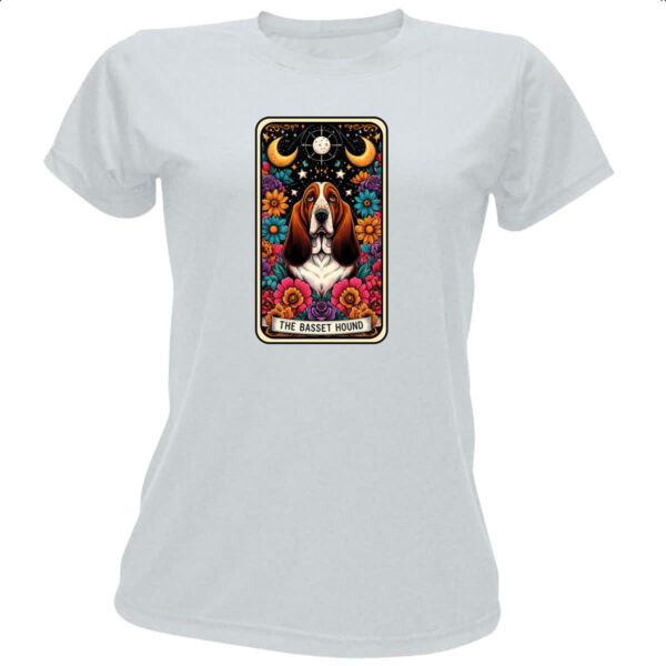 Camiseta Baby Look Taro Cachorro Basset Hound
