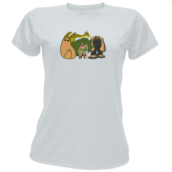 Camiseta Baby Look Nostalgia Os Herculoides Time