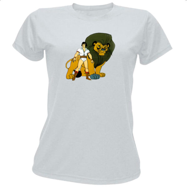 Camiseta Baby Look Nostalgia Sansao e Golias