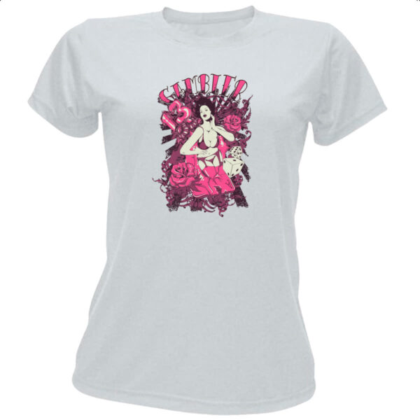 Camiseta Baby Look Gambler cassino