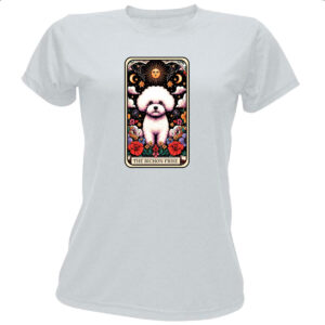 Camiseta Baby Look Taro cachorro Bichon Frise