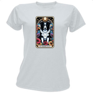 Camiseta Baby Look Taro cachorro Border Collie
