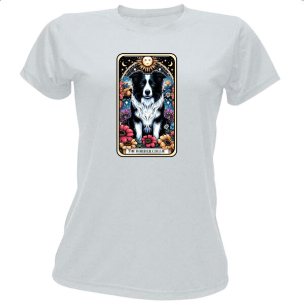 Camiseta Baby Look Taro cachorro Border Collie