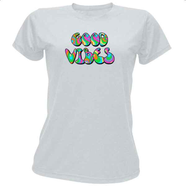Camiseta Baby Look Hippie Psicodelico Boas Vibracoes