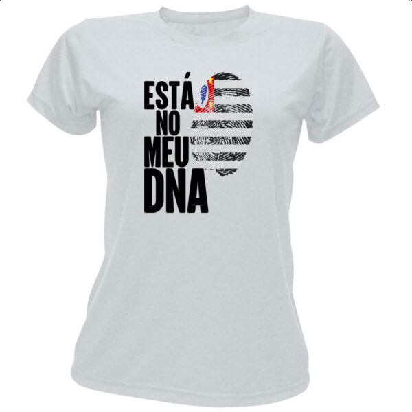 Camiseta Baby Look Esta no meu DNA Sao Paulo