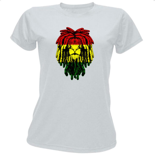 Camiseta Baby Look Leao Rastafari