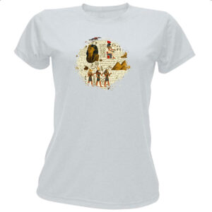 Camiseta Baby Look Hieroglifos Egipcios