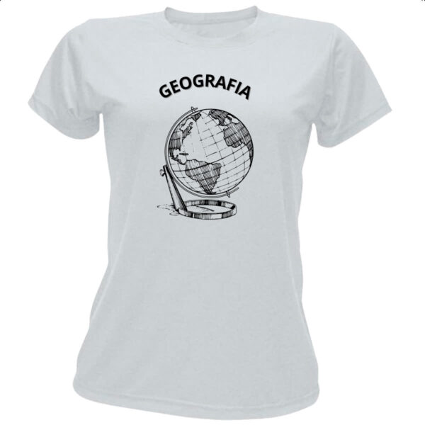 Camiseta Baby Look Geografia Globo