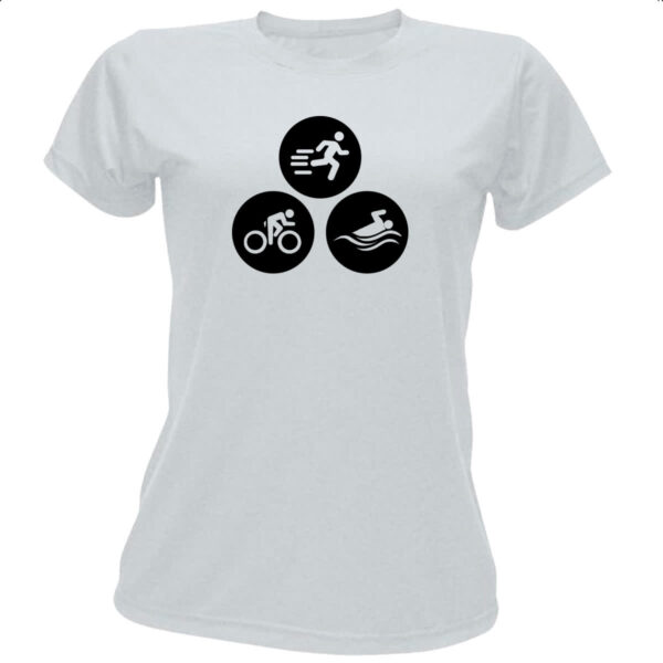Camiseta Baby Look Triathlon Olimpico