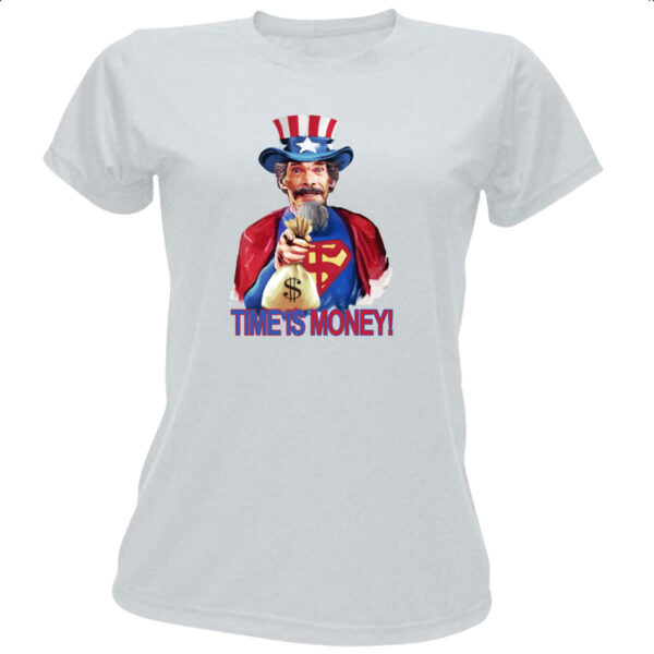 Camiseta Baby Look Super Sam Time is Money